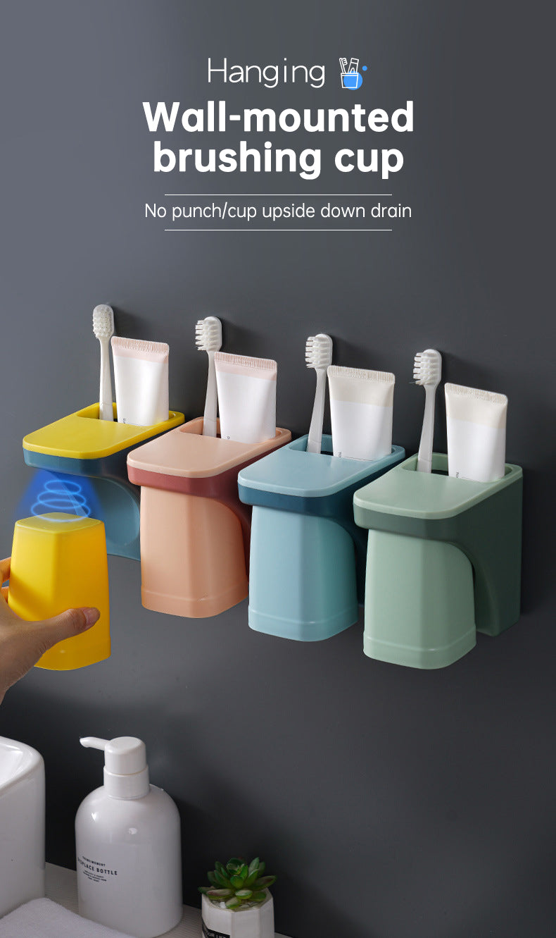 Magnetic Toothbrush Holder Bathroom Accessories magnetic cup holder For Home toiletries storage rack