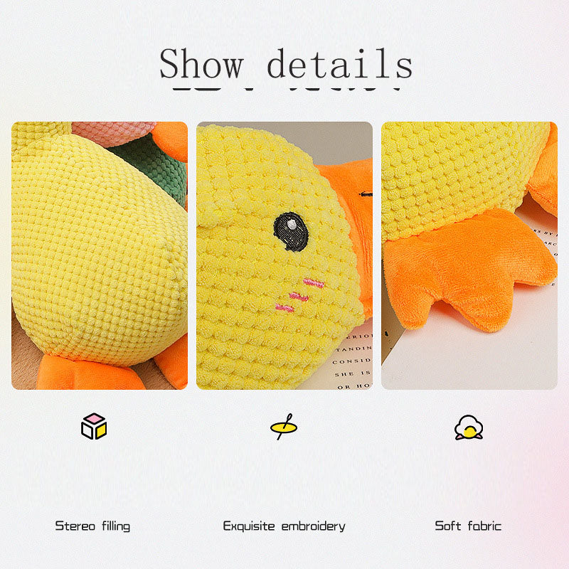 Plush dog toy that is resistant to chewing, molars, and sounds, a tool for relieving boredom when puppies are alone