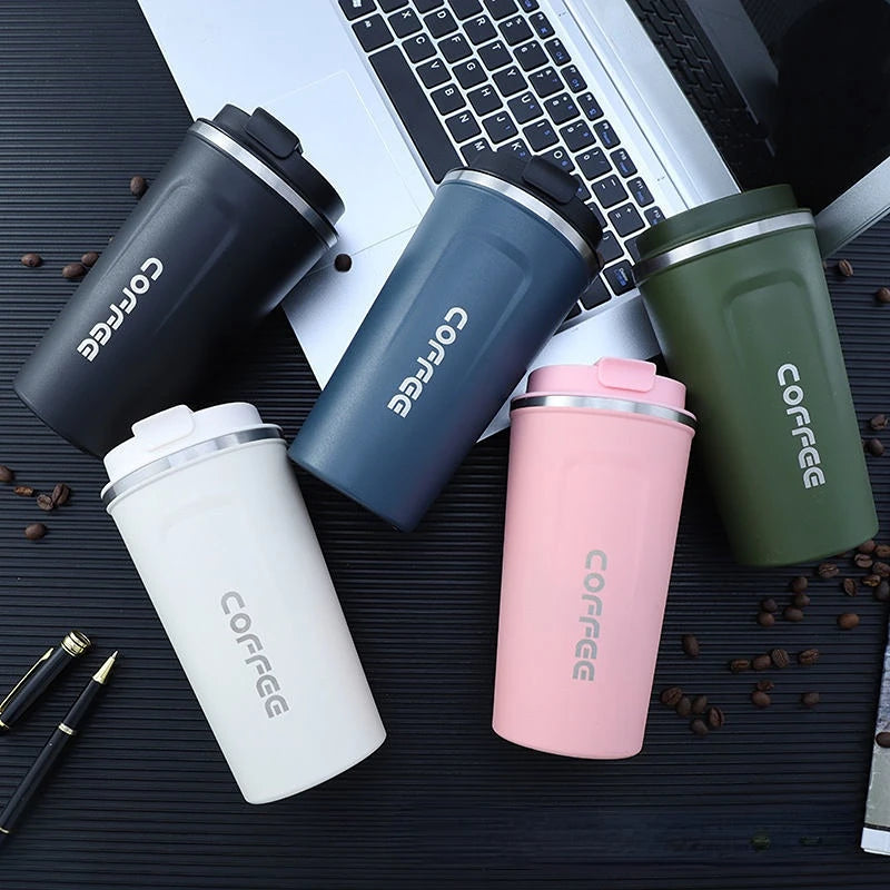 tainless Steel Coffee Cup Travel Thermal Mug Leak-Proof Thermos Bottle Tea Coffee Mug Vacuum Flask Insulated Cups