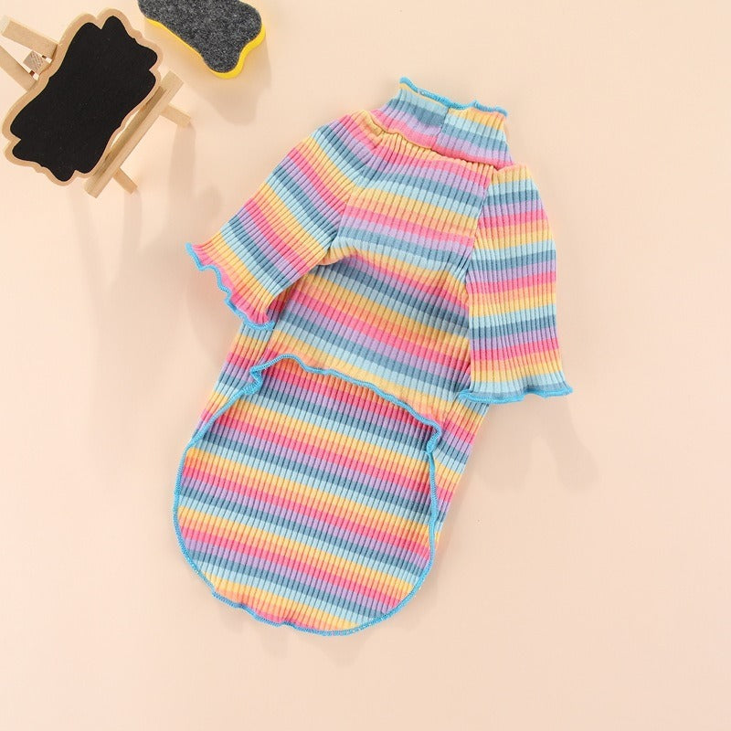 Netizen Teddy Little Dog Clothes Basecoat Summer Wear Thin Cotton Pet Clothing Spring Summer Cat