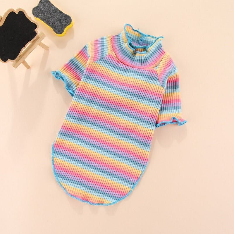 Netizen Teddy Little Dog Clothes Basecoat Summer Wear Thin Cotton Pet Clothing Spring Summer Cat